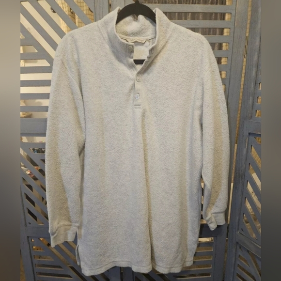Soft Surroundings Women's CUDDLE PULLOVER Light Gray Size Large - Picture 5 of 16